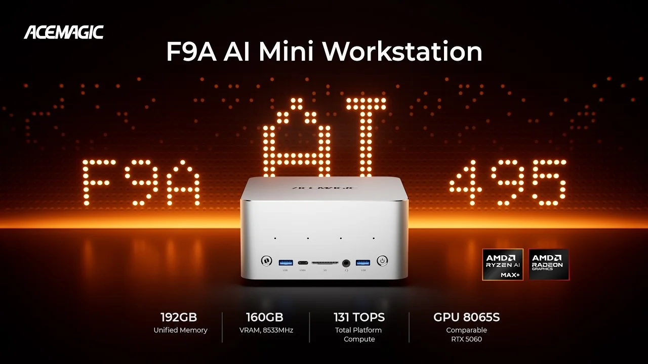 Source image for ACEMAGIC puts 192GB unified memory into a compact AI workstation