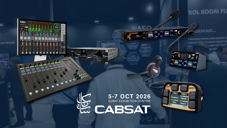 Source image for AEQ links AoIP mixing and matrix-free intercom at CABSAT