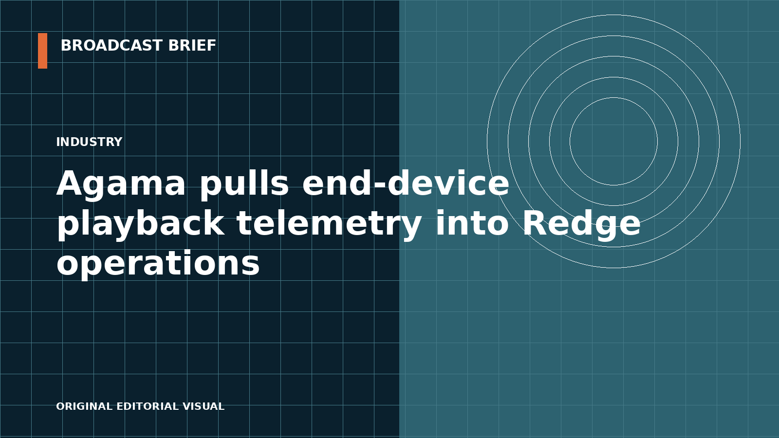 Editorial illustration for Agama pulls end-device playback telemetry into Redge operations