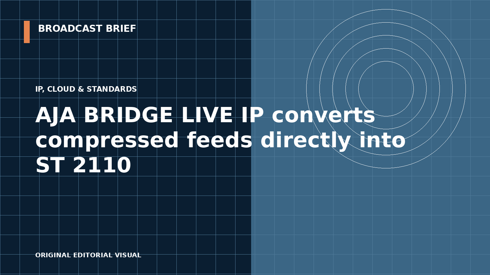 Editorial illustration for AJA BRIDGE LIVE IP converts compressed feeds directly into ST 2110