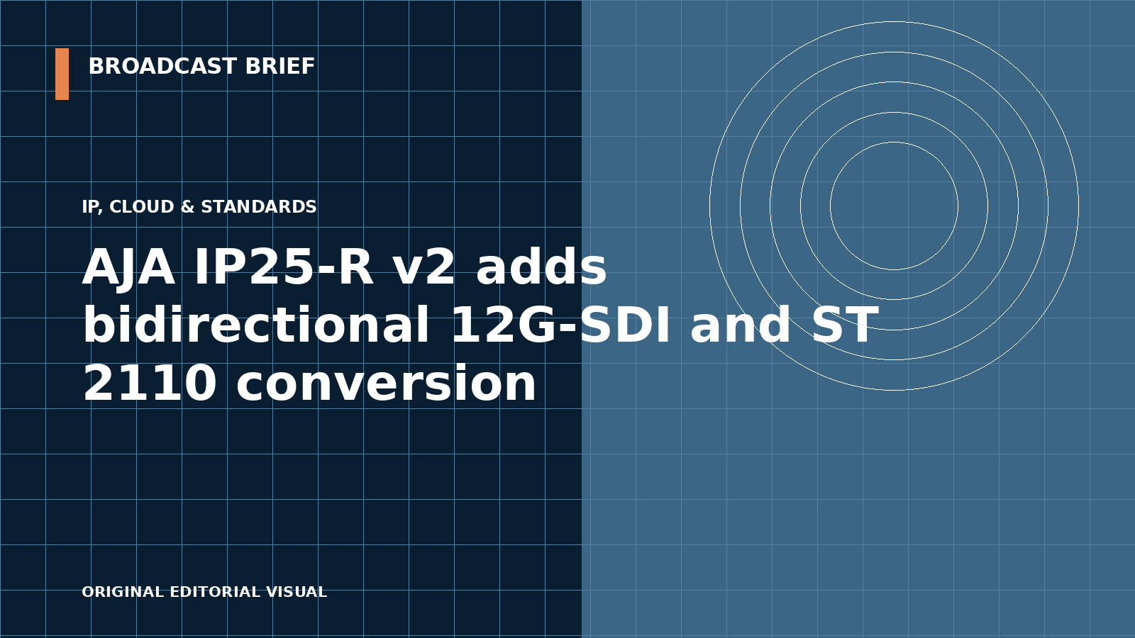 Editorial illustration for AJA IP25-R v2 adds bidirectional 12G-SDI and ST 2110 conversion