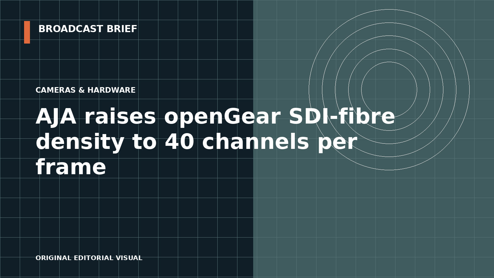 Editorial illustration for AJA raises openGear SDI-fibre density to 40 channels per frame