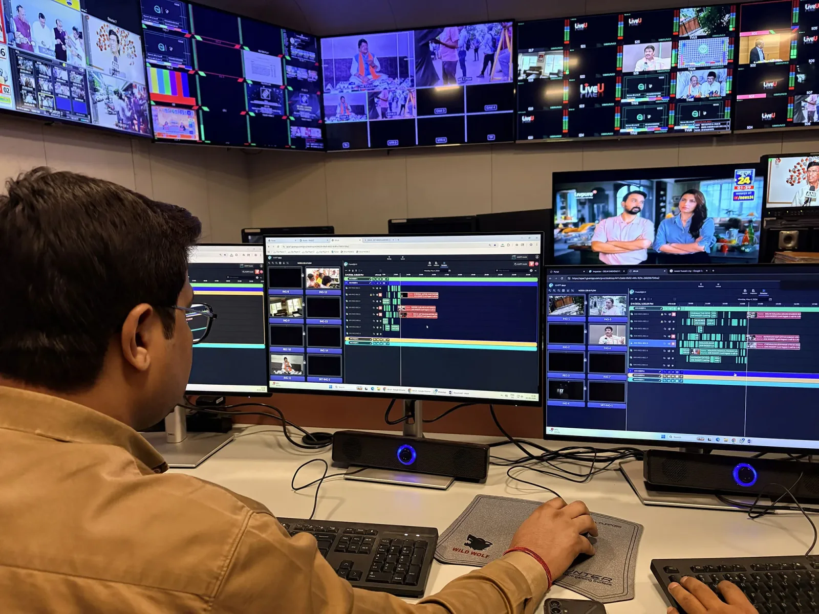 Source image for ANI puts 32 scheduled news ingests under AMPP orchestration