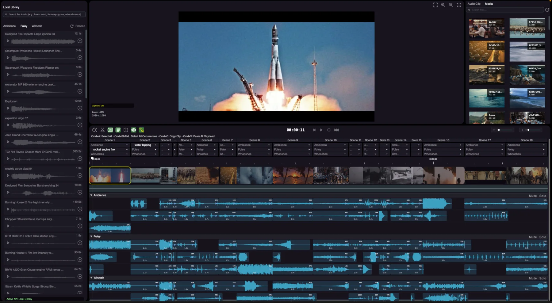 Source image for Audorama 2.0 turns picture movement into editable sound-design events