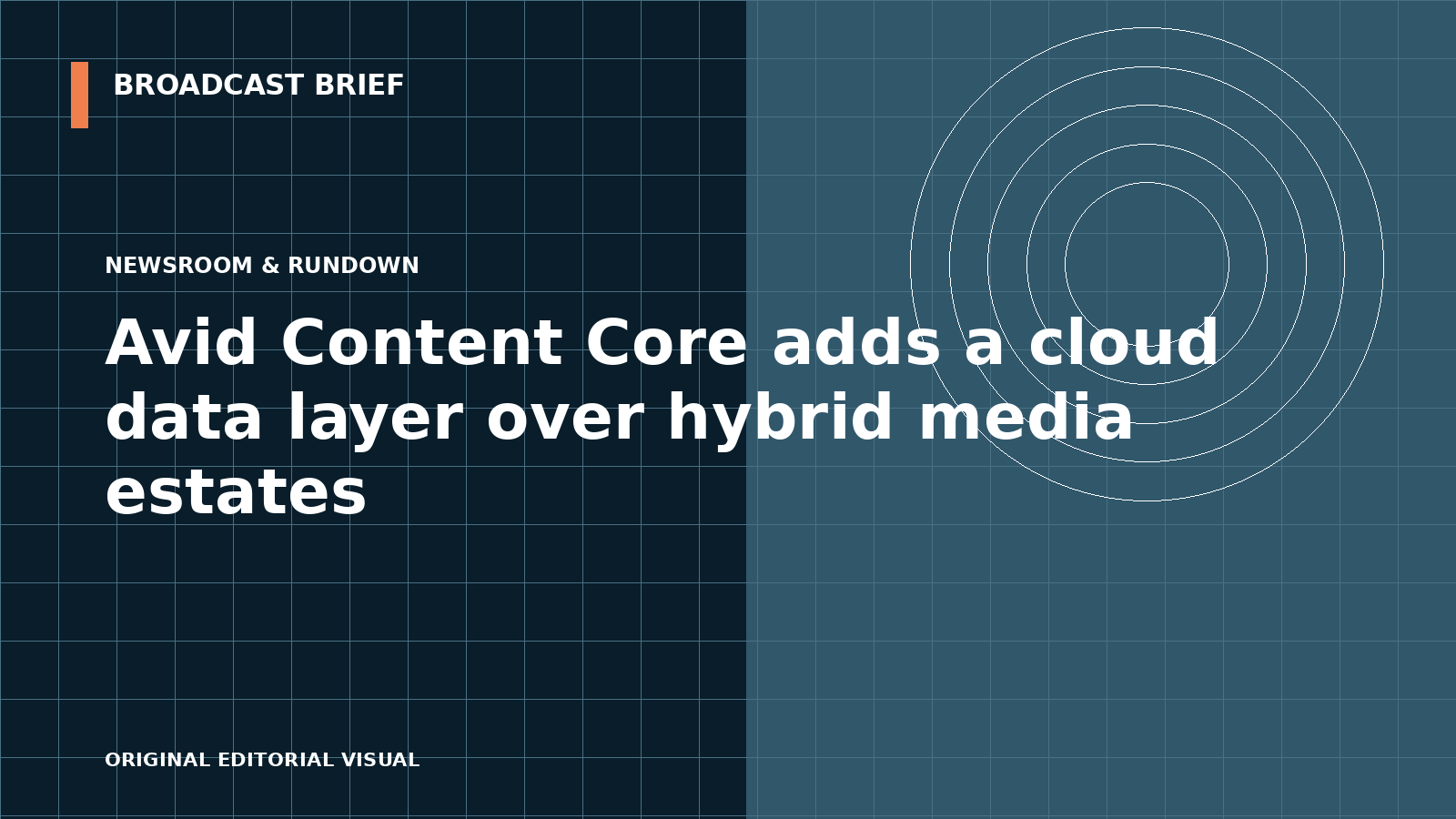 Editorial illustration for Avid Content Core adds a cloud data layer over hybrid media estates