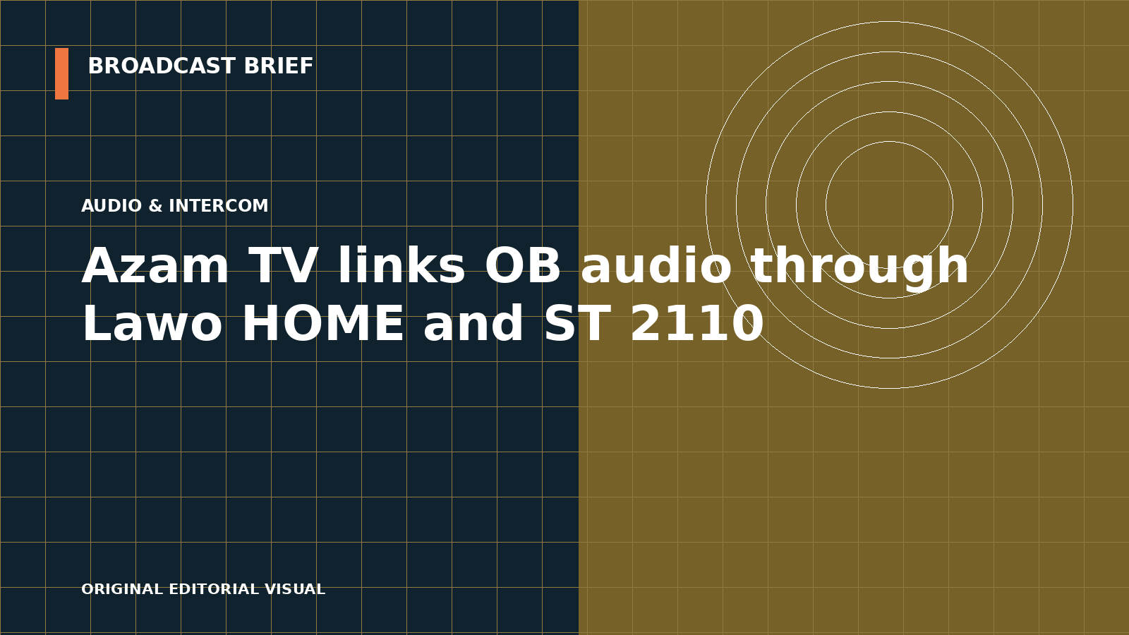 Editorial illustration for Azam TV links OB audio through Lawo HOME and ST 2110