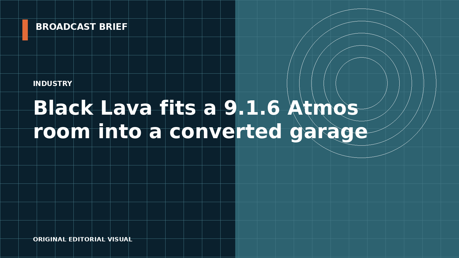 Editorial illustration for Black Lava fits a 9.1.6 Atmos room into a converted garage