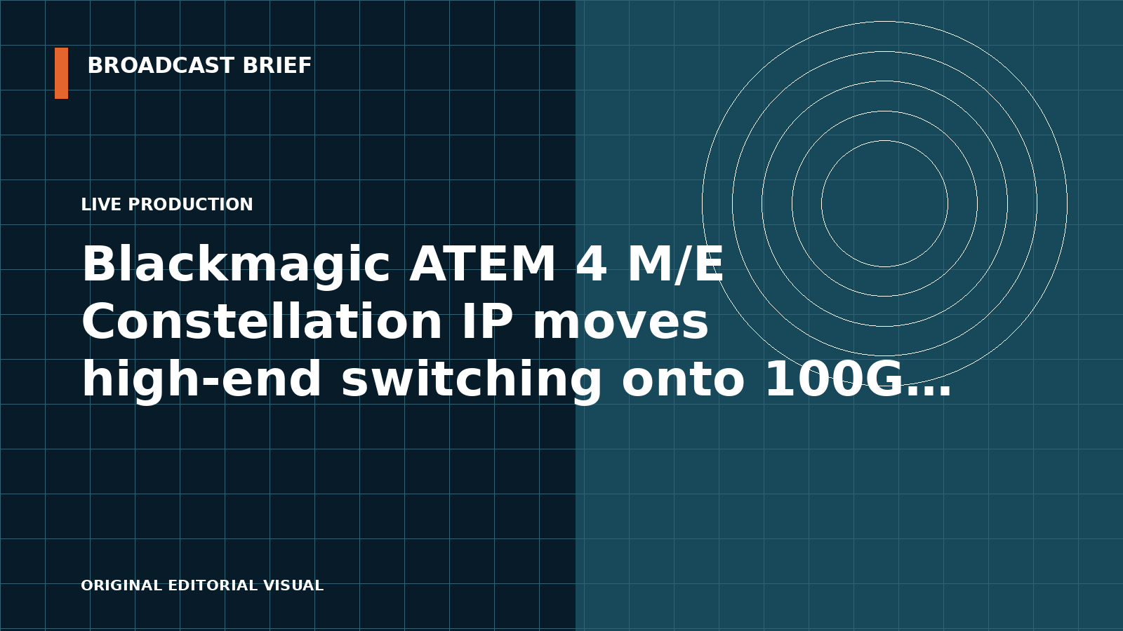 Editorial illustration for Blackmagic ATEM 4 M/E Constellation IP moves high-end switching onto 100G ST 2110