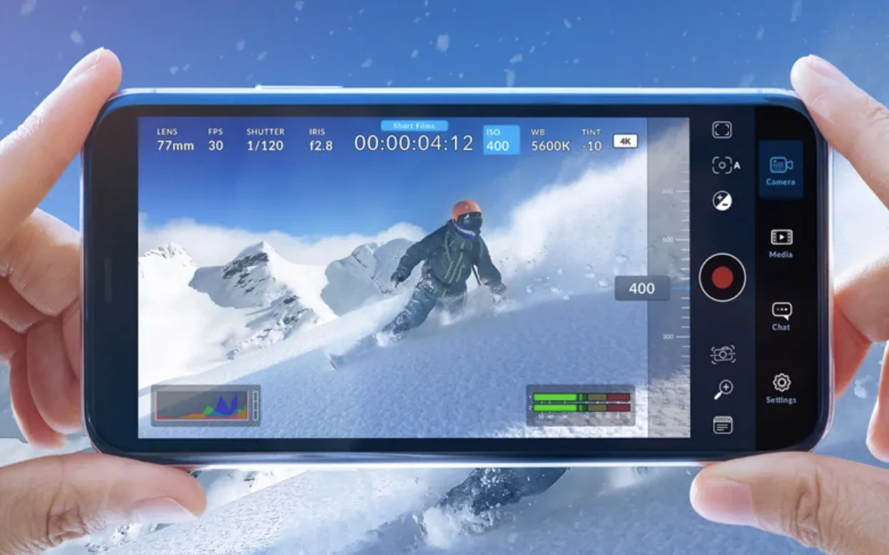Source image for Blackmagic Camera 3.5 exposes iPhone 18 Pro variable aperture