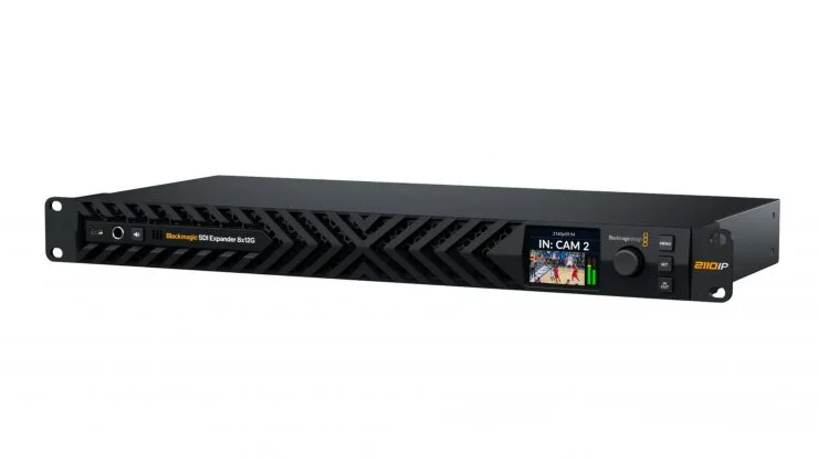 Source image for Blackmagic packs sixteen 4K60 SDI-IP paths into one rack unit