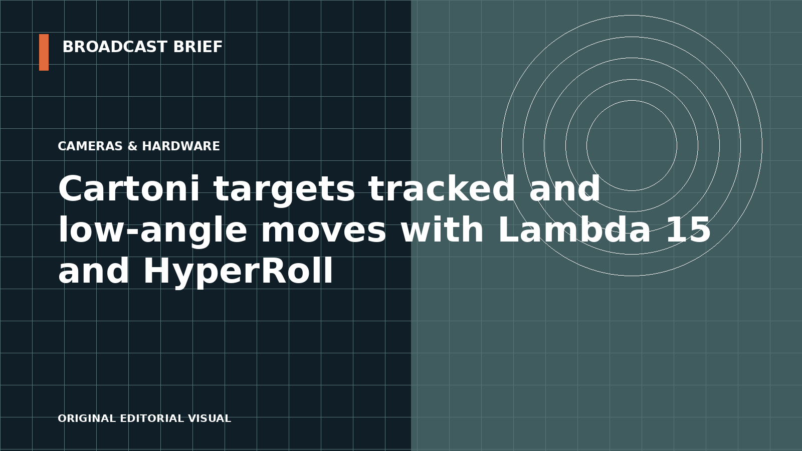 Editorial illustration for Cartoni targets tracked and low-angle moves with Lambda 15 and HyperRoll