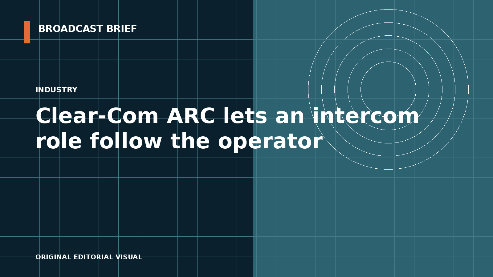 Editorial illustration for Clear-Com ARC lets an intercom role follow the operator