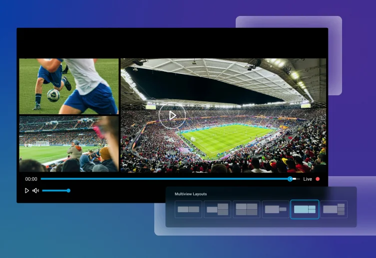 Source image for Cloud Video Kit builds viewer-selected multiviews at delivery time
