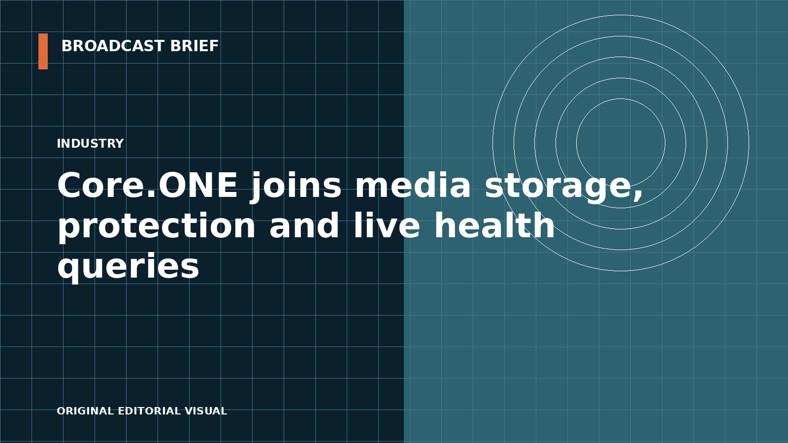 Editorial illustration for Core.ONE joins media storage, protection and live health queries
