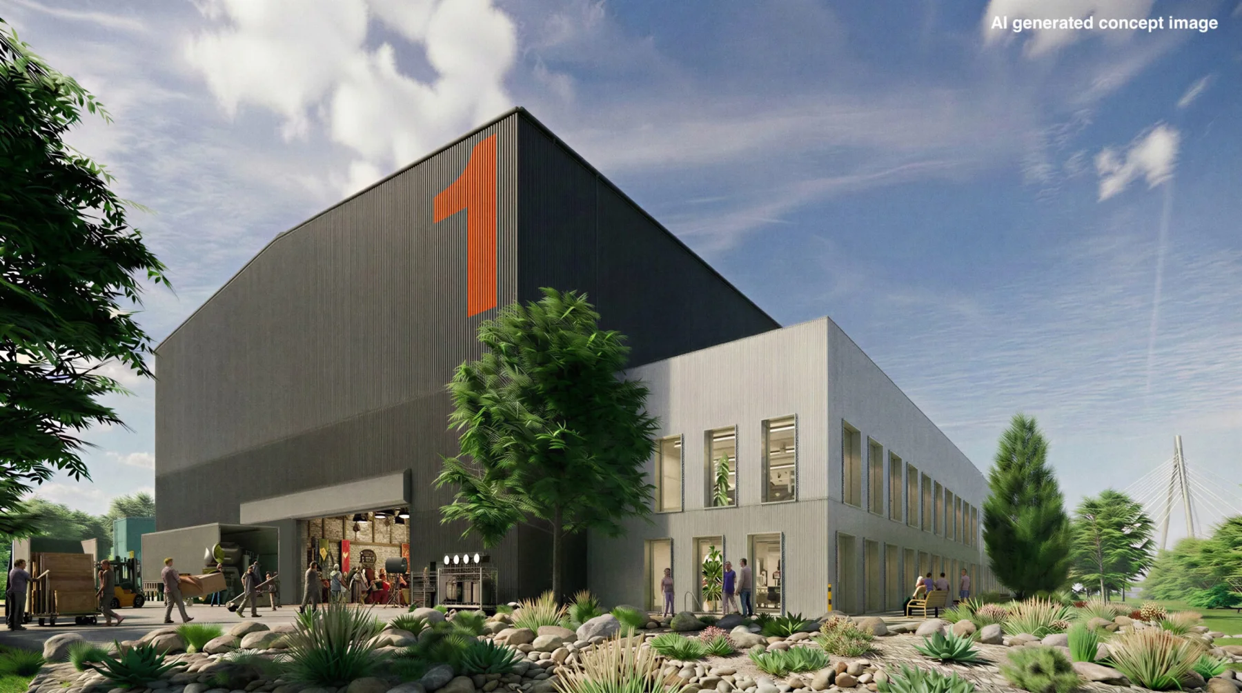Source image for Crown Works clears planning for a 125,000-square-foot first studio phase