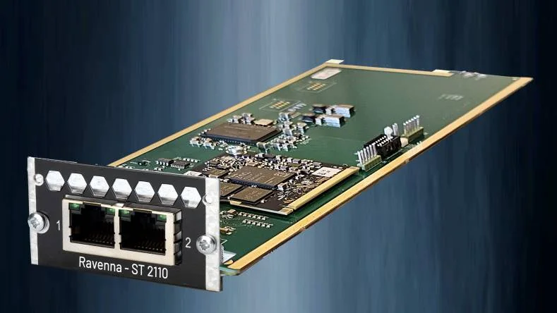 NTP Technology 128-channel ST 2110-30 and RAVENNA audio interface card