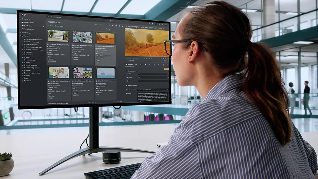 Dalet newsroom interface using AFP shot-level video metadata