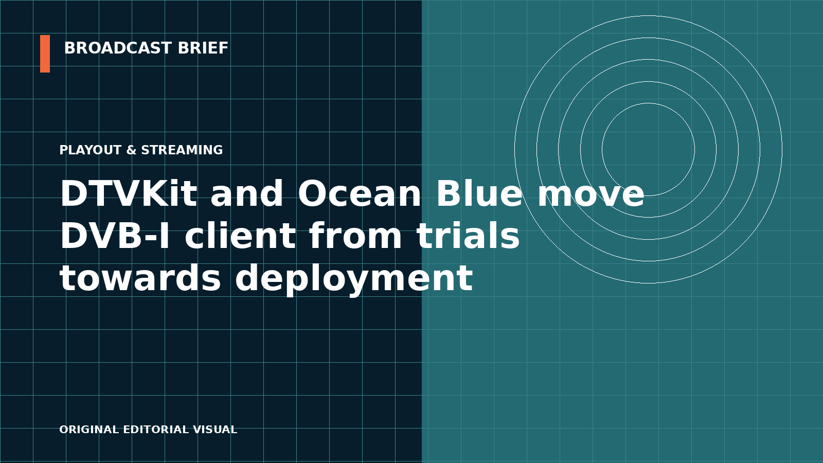 Editorial illustration for DTVKit and Ocean Blue move DVB-I client from trials towards deployment