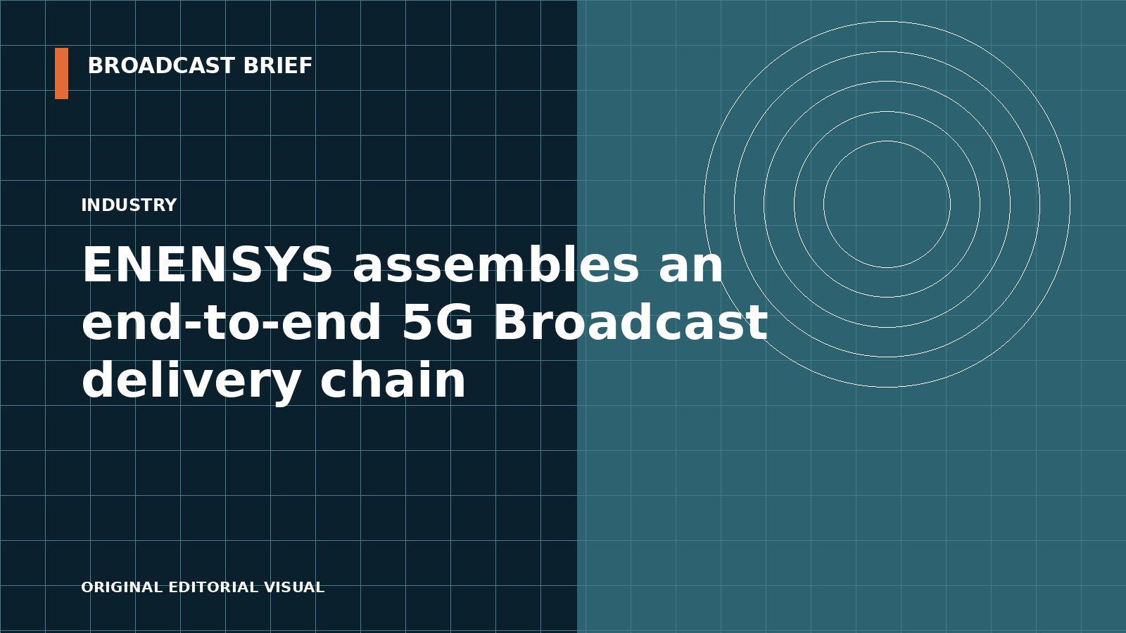Editorial illustration for ENENSYS assembles an end-to-end 5G Broadcast delivery chain