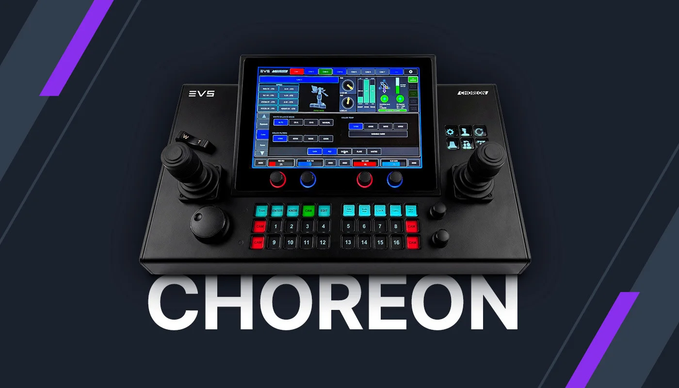 Source image for EVS Choreon unifies robotic cameras, tracks, jibs and cable systems