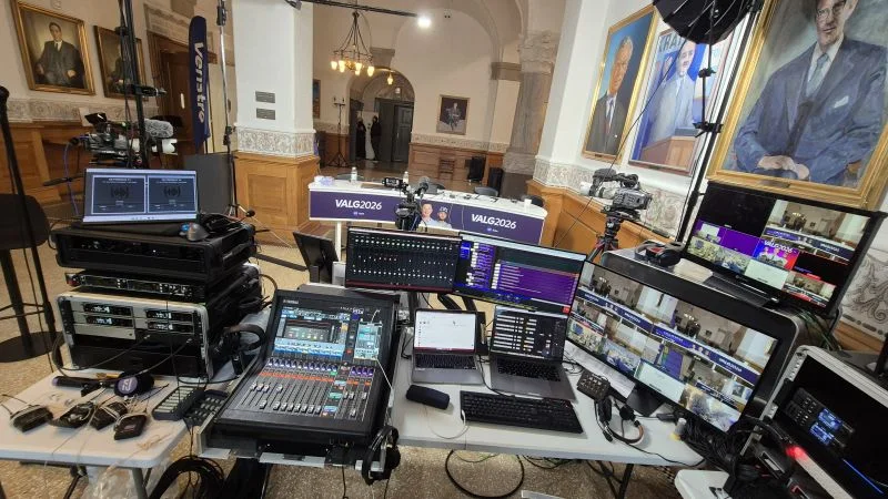 Source image for Falcon Play makes major live debut during Danish election coverage