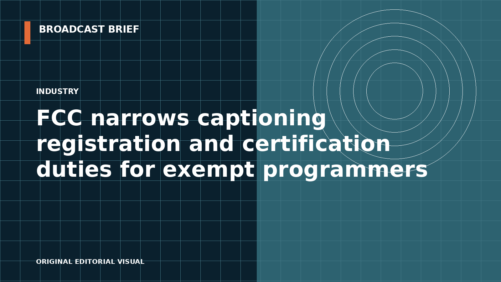 Editorial illustration for FCC narrows captioning registration and certification duties for exempt programmers