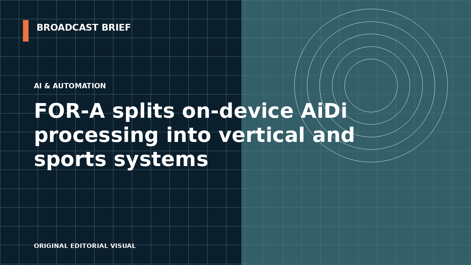 Editorial illustration for FOR-A splits on-device AiDi processing into vertical and sports systems