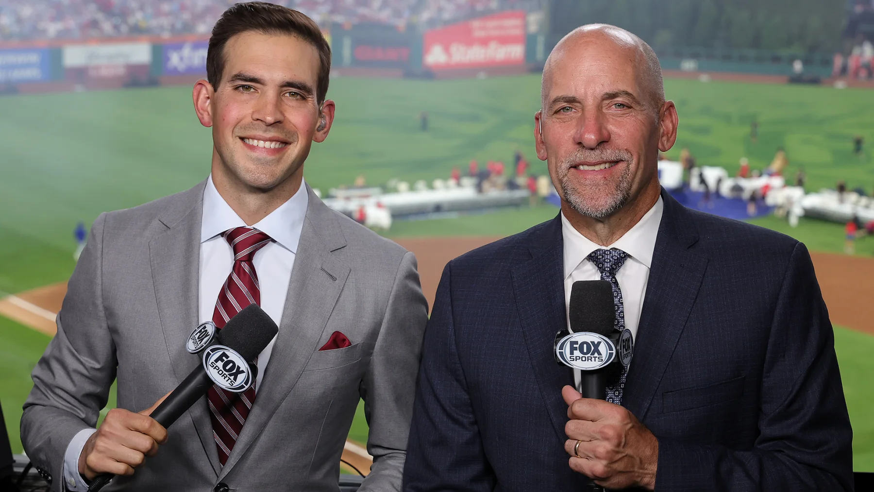 FOX Sports World Series broadcasters Joe Davis and John Smoltz in the official 2026 coverage announcement