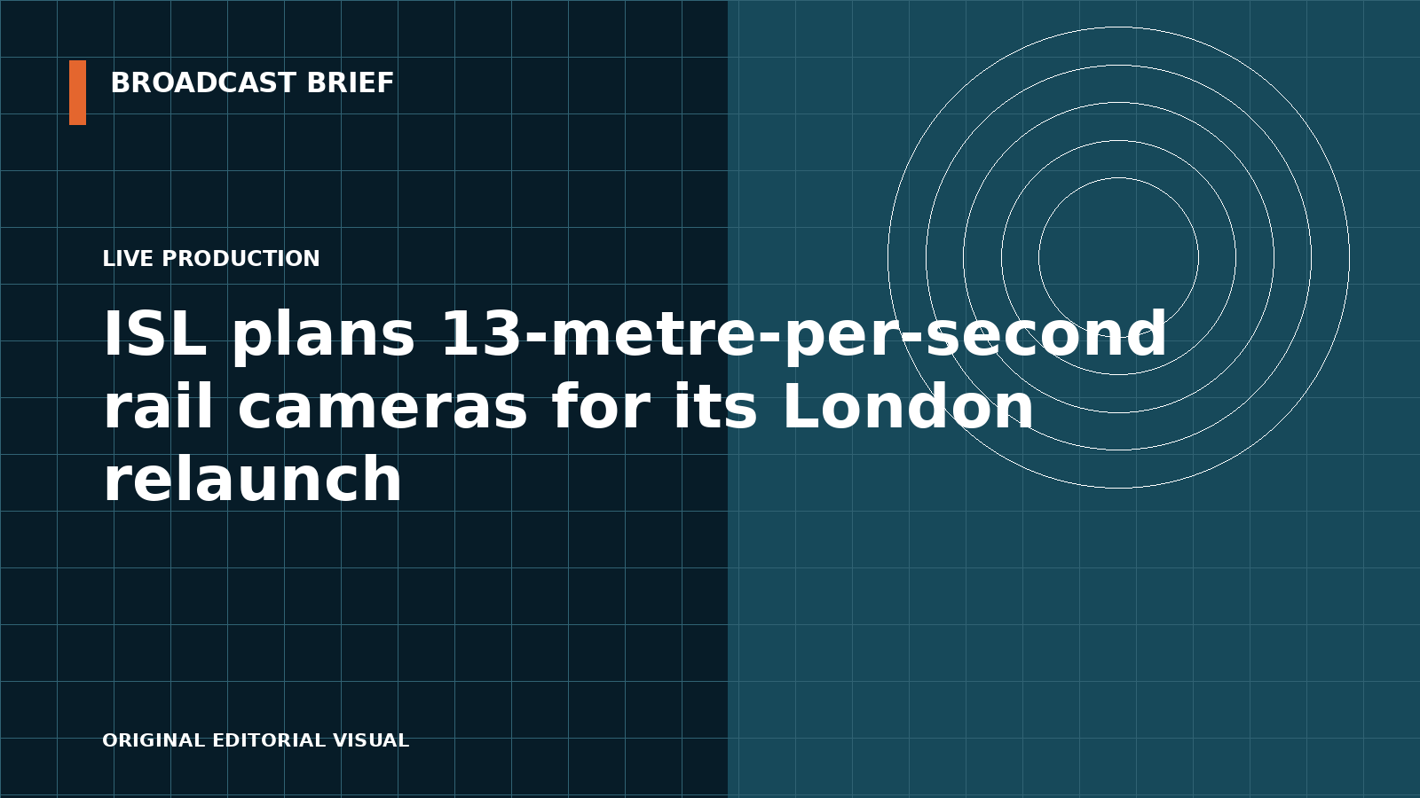 Editorial illustration for ISL plans 13-metre-per-second rail cameras for its London relaunch