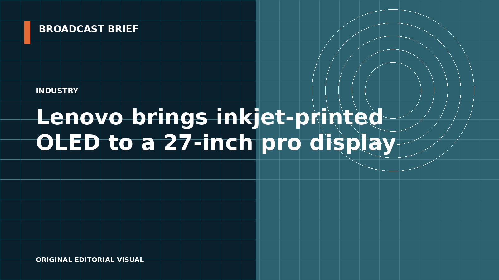 Editorial illustration for Lenovo brings inkjet-printed OLED to a 27-inch pro display