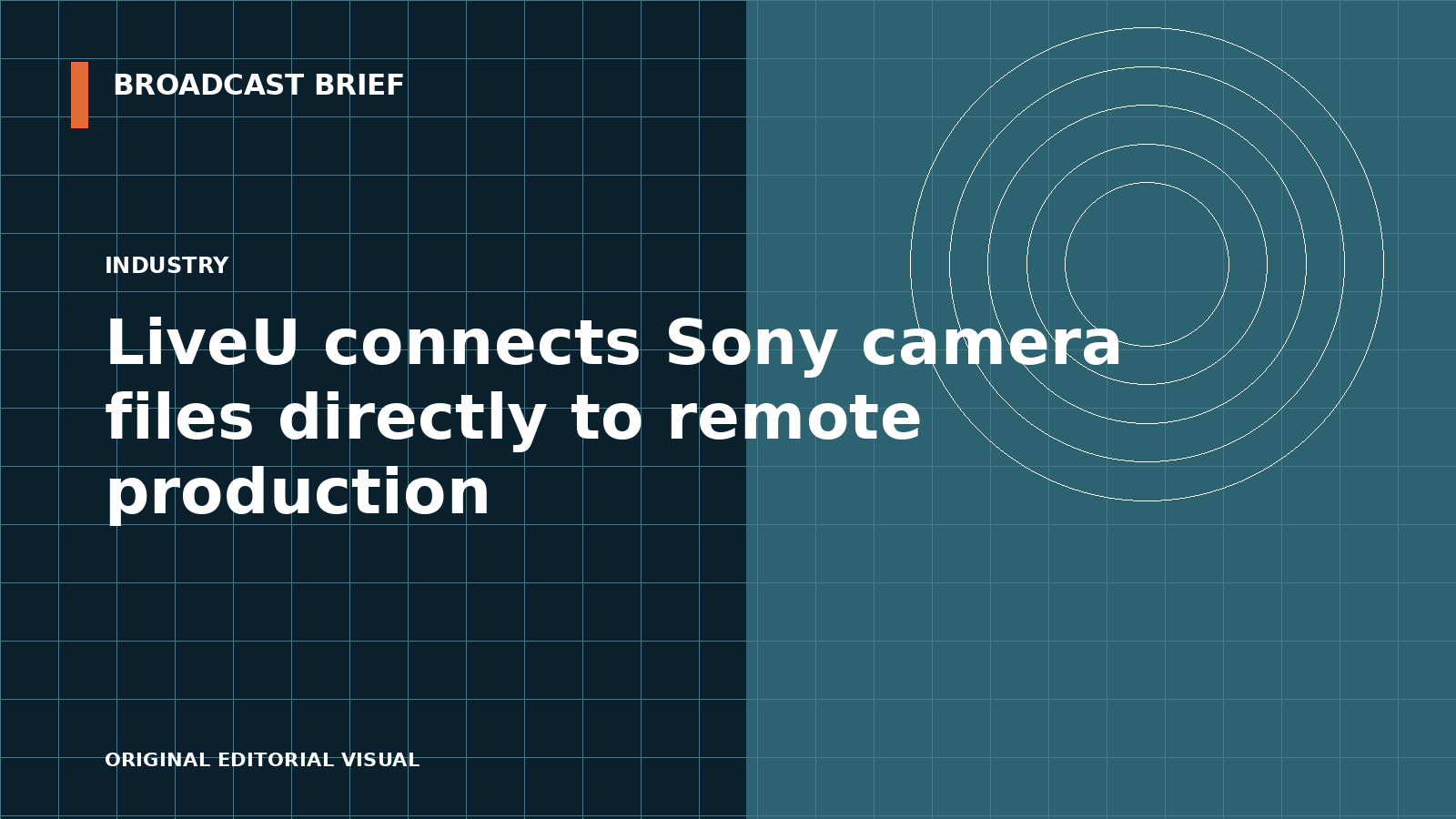 Editorial illustration for LiveU connects Sony camera files directly to remote production