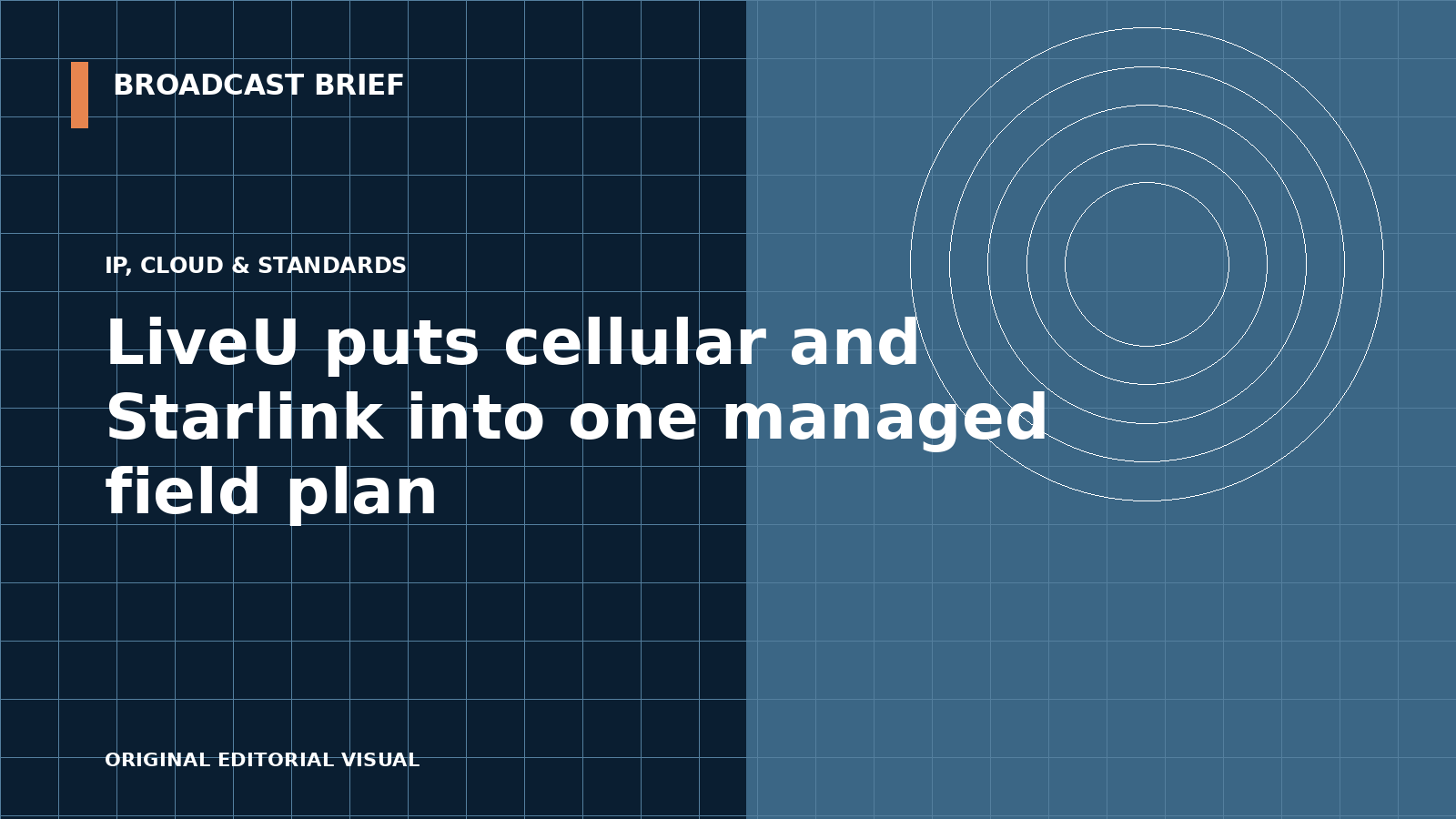 Editorial illustration for LiveU puts cellular and Starlink into one managed field plan