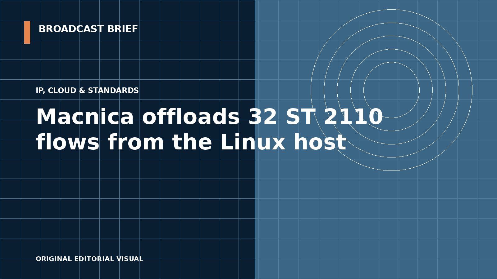 Editorial illustration for Macnica offloads 32 ST 2110 flows from the Linux host