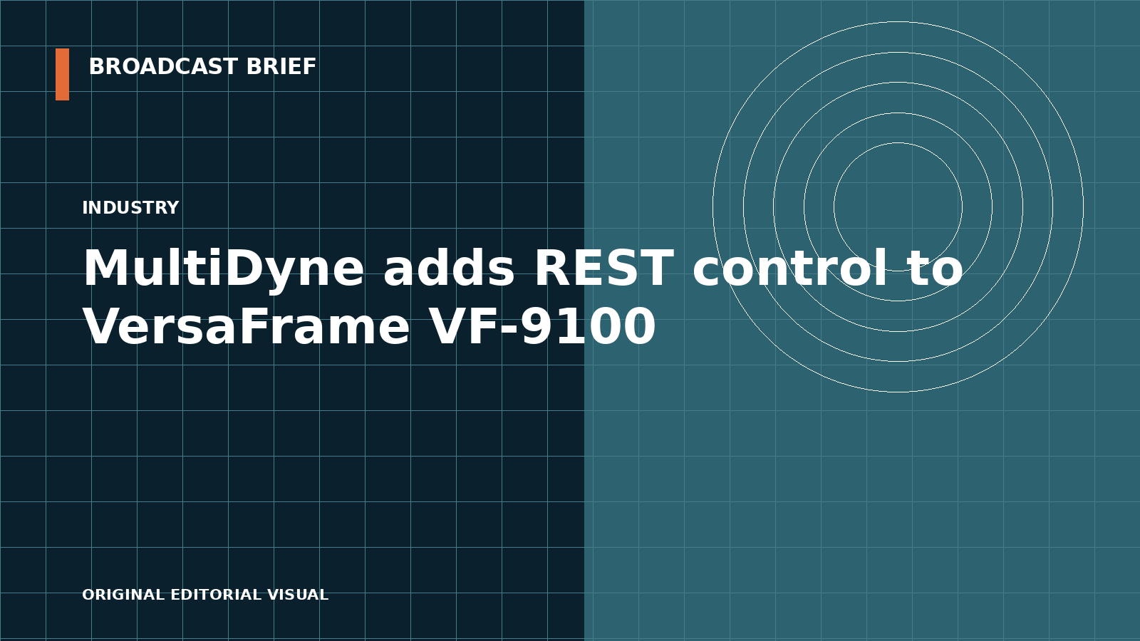 Editorial illustration for MultiDyne adds REST control to VersaFrame VF-9100