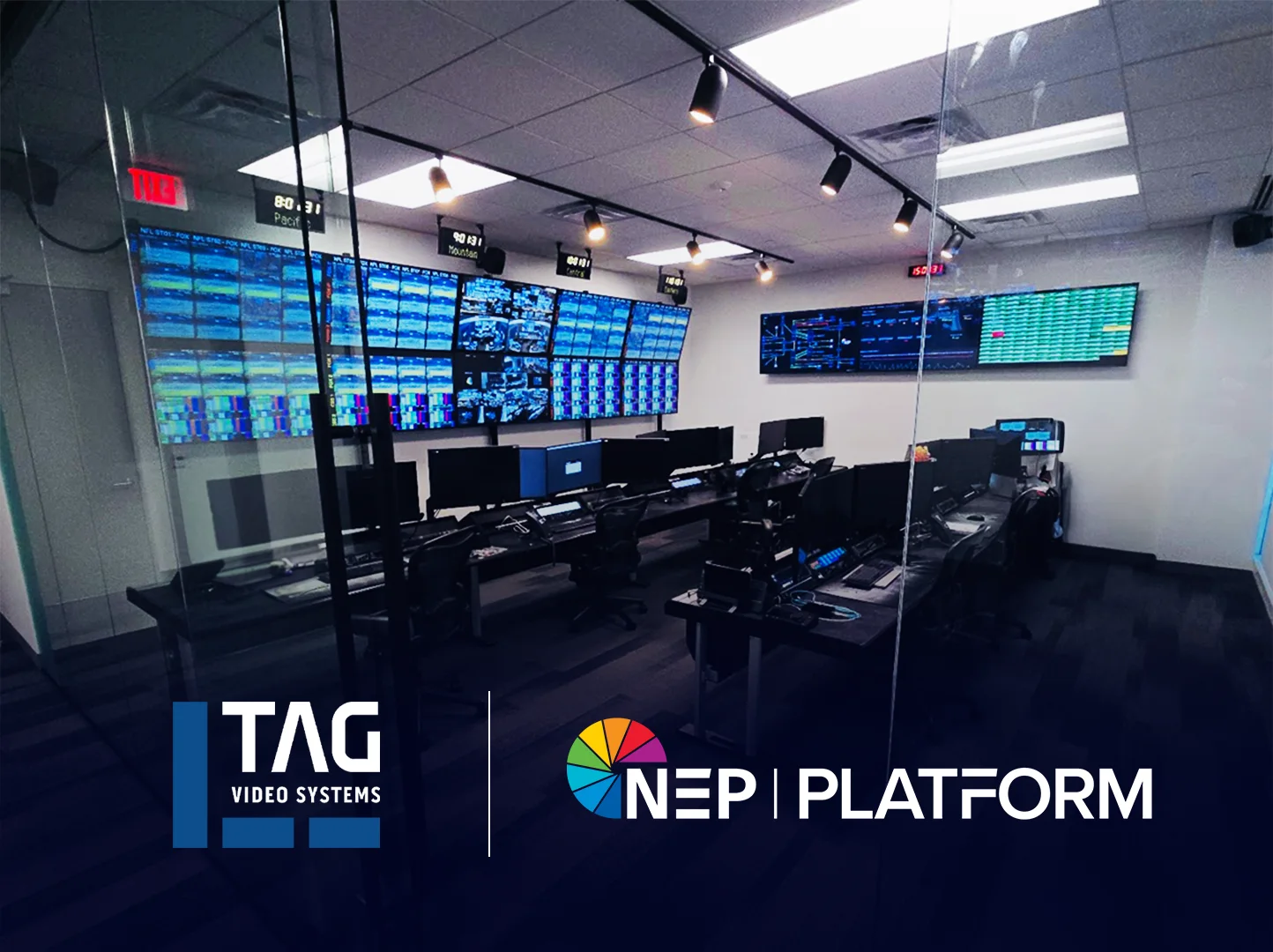 Official NEP Platform and TAG Video Systems integration graphic