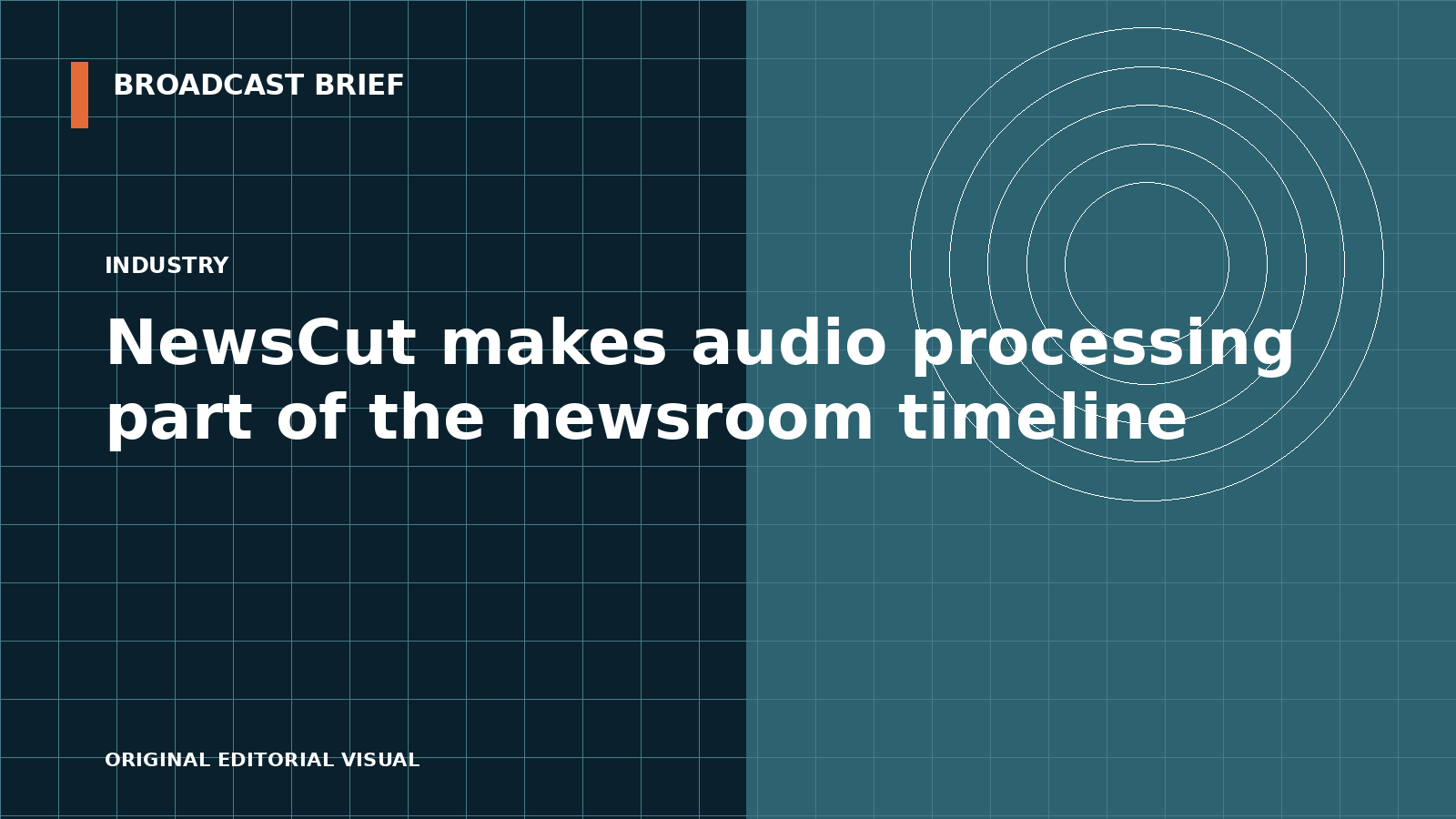 Editorial illustration for NewsCut makes audio processing part of the newsroom timeline