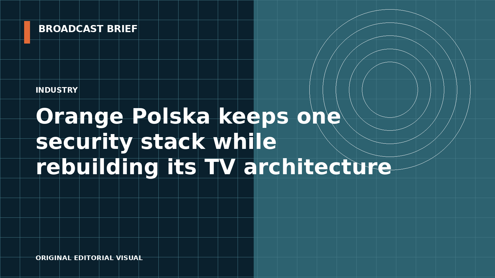 Editorial illustration for Orange Polska keeps one security stack while rebuilding its TV architecture