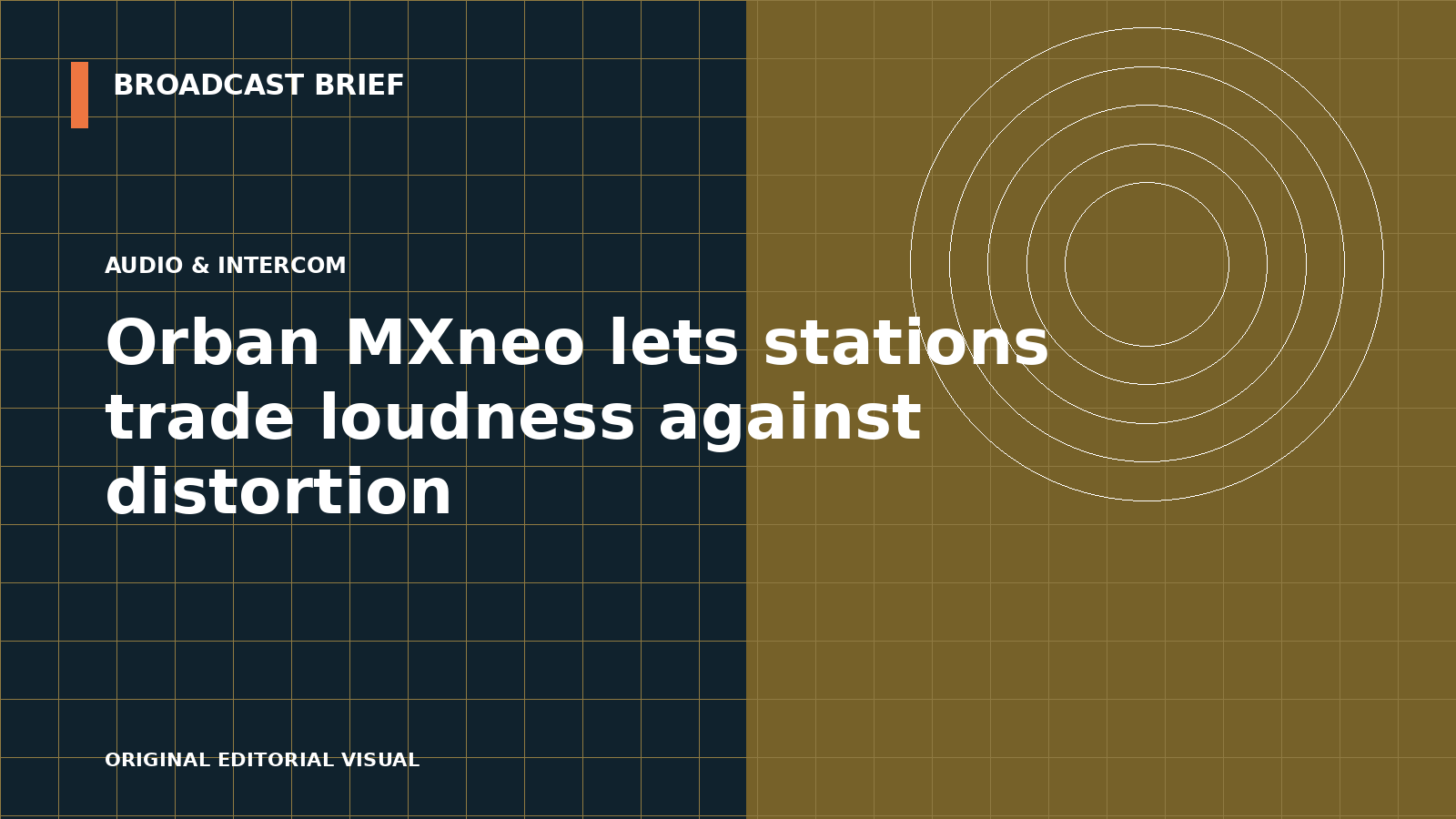 Editorial illustration for Orban MXneo lets stations trade loudness against distortion