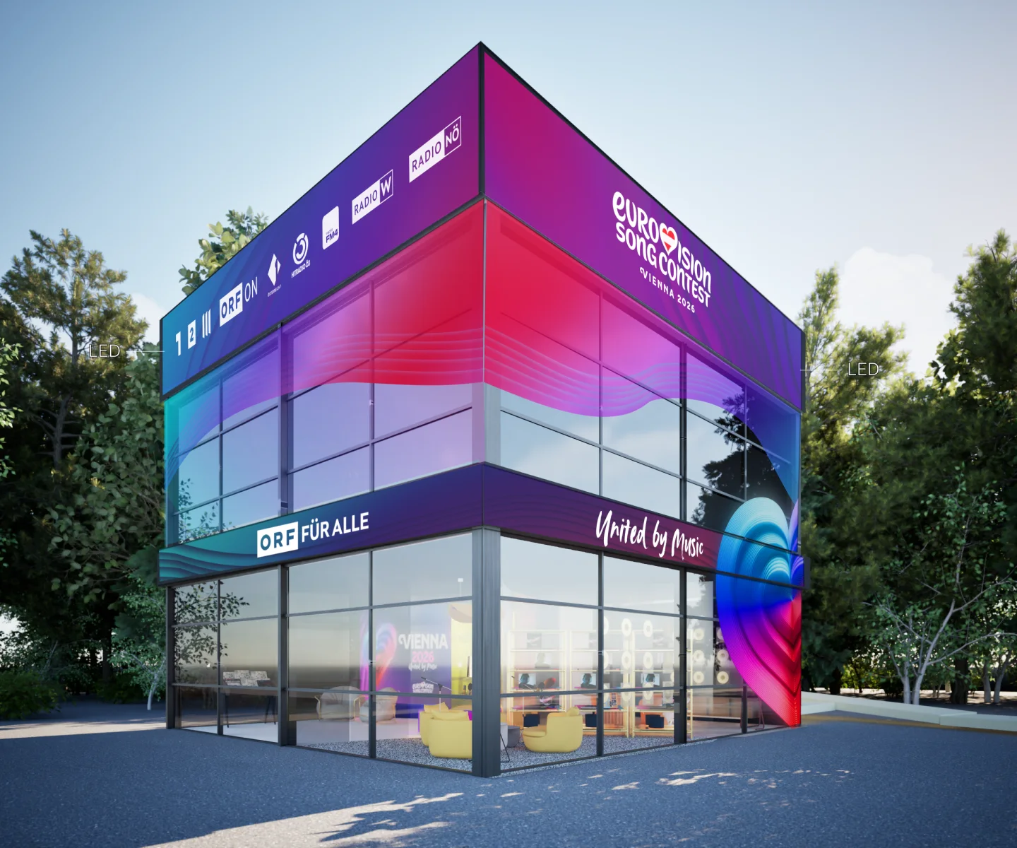Source image for ORF selects Vizrt for Eurovision 2026 broadcast and arena graphics