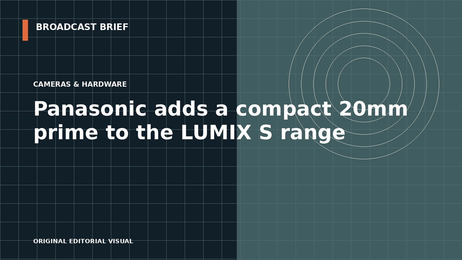 Editorial illustration for Panasonic adds a compact 20mm prime to the LUMIX S range