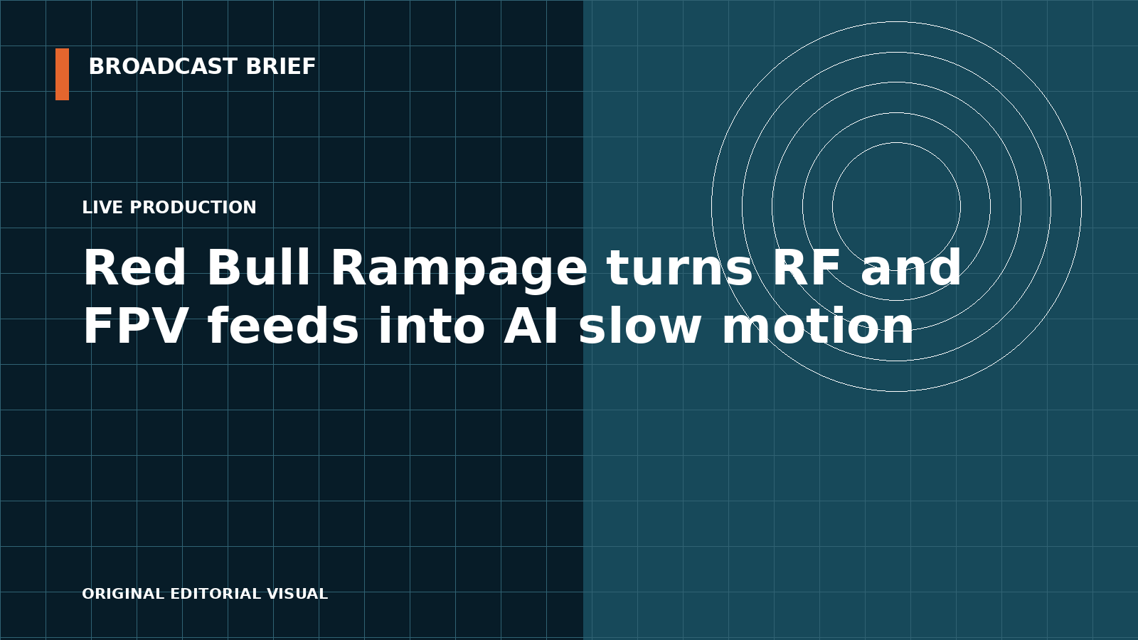 Editorial illustration for Red Bull Rampage turns RF and FPV feeds into AI slow motion