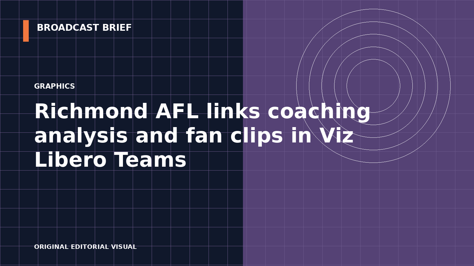 Editorial illustration for Richmond AFL links coaching analysis and fan clips in Viz Libero Teams