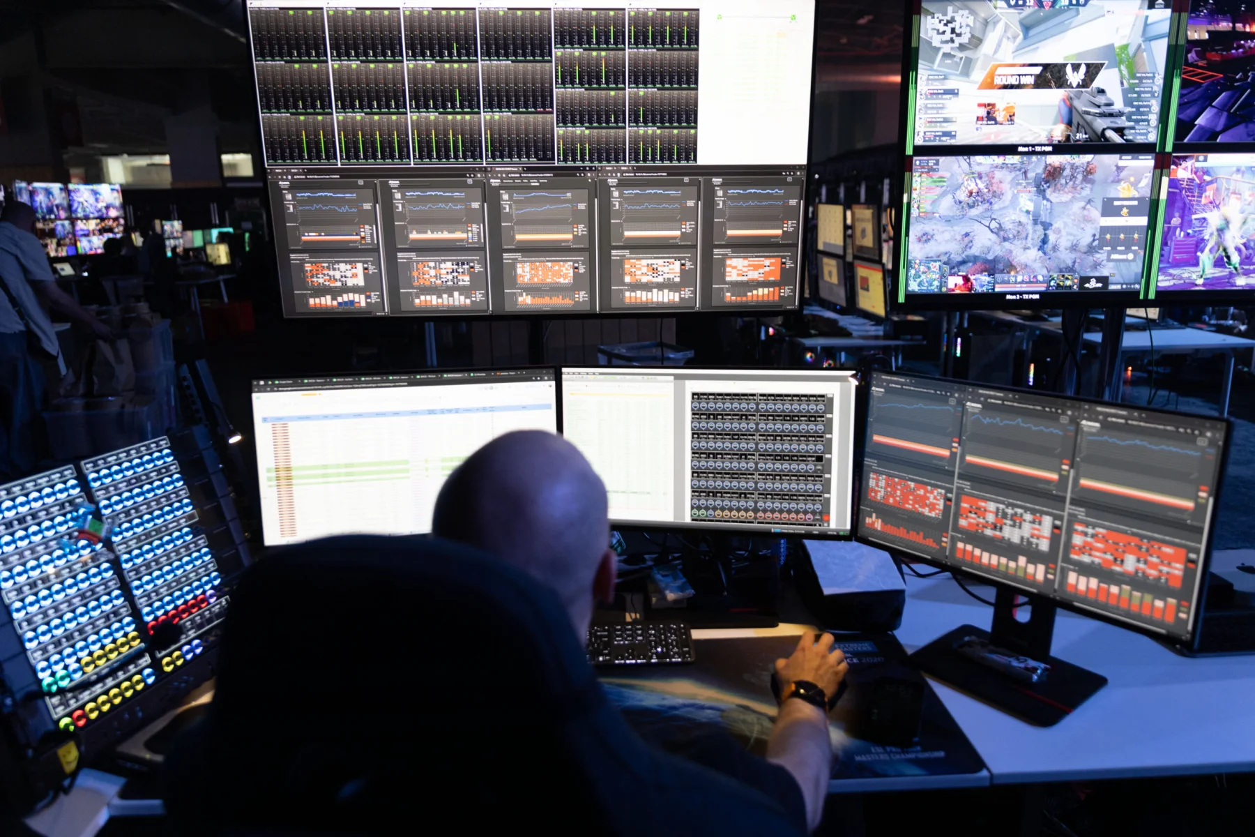 Source image for Riedel packs 341 wireless intercom beltpacks into one esports venue