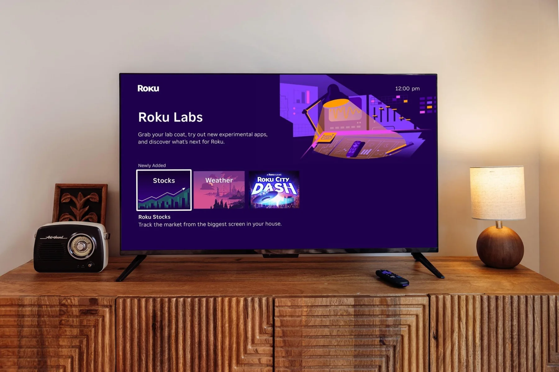 Source image for Roku Labs puts unfinished television apps on the home screen