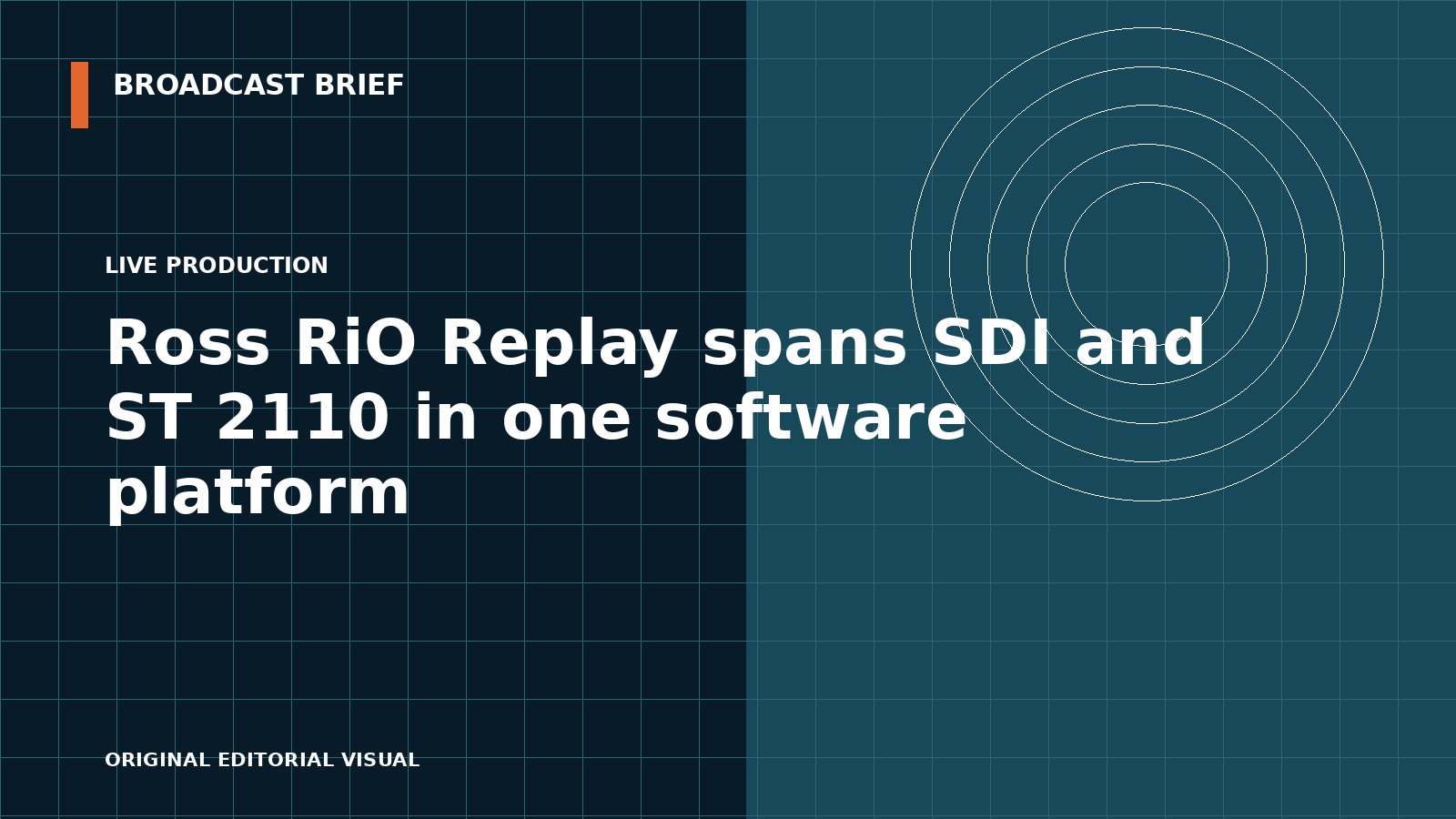 Editorial illustration for Ross RiO Replay spans SDI and ST 2110 in one software platform