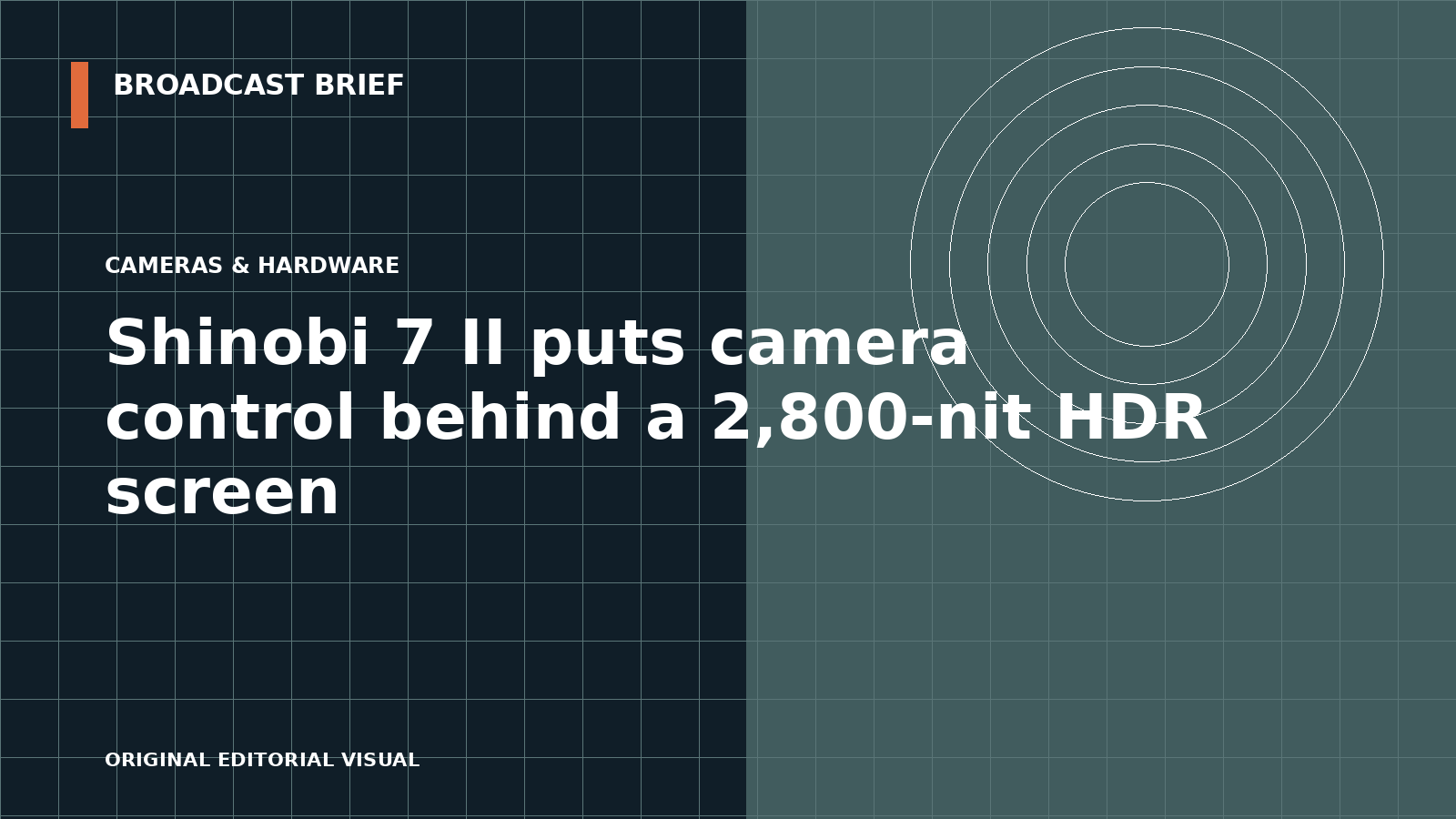 Editorial illustration for Shinobi 7 II puts camera control behind a 2,800-nit HDR screen