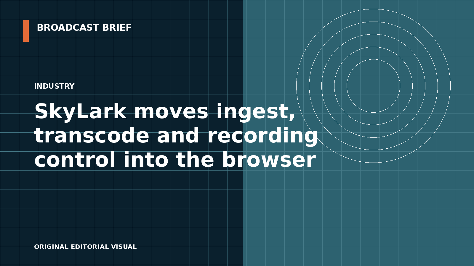 Editorial illustration for SkyLark moves ingest, transcode and recording control into the browser