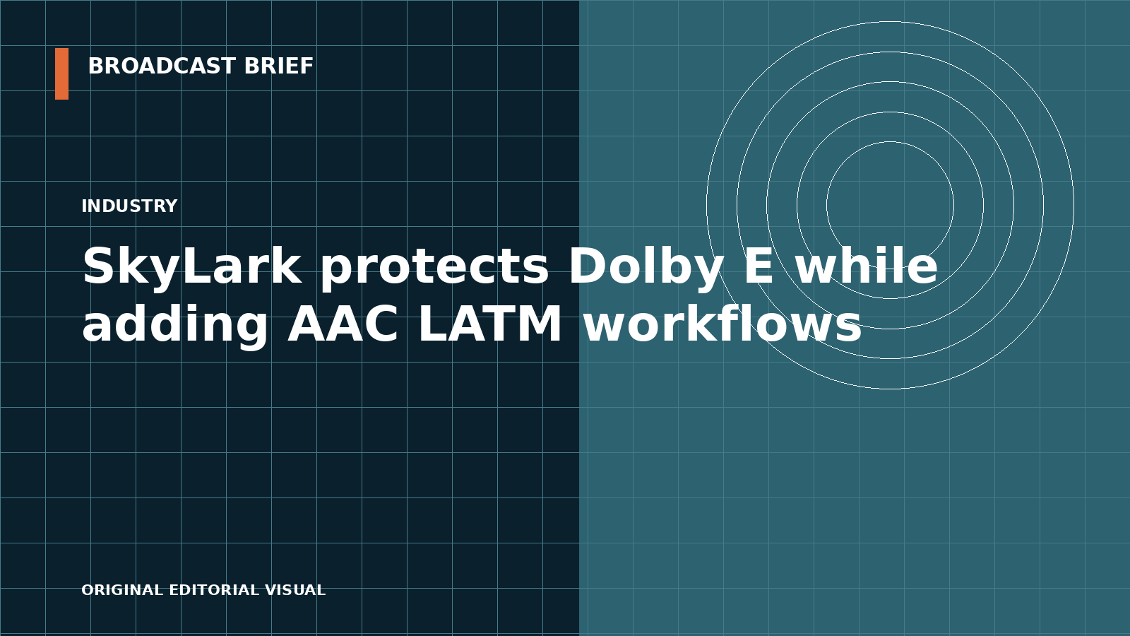 Editorial illustration for SkyLark protects Dolby E while adding AAC LATM workflows