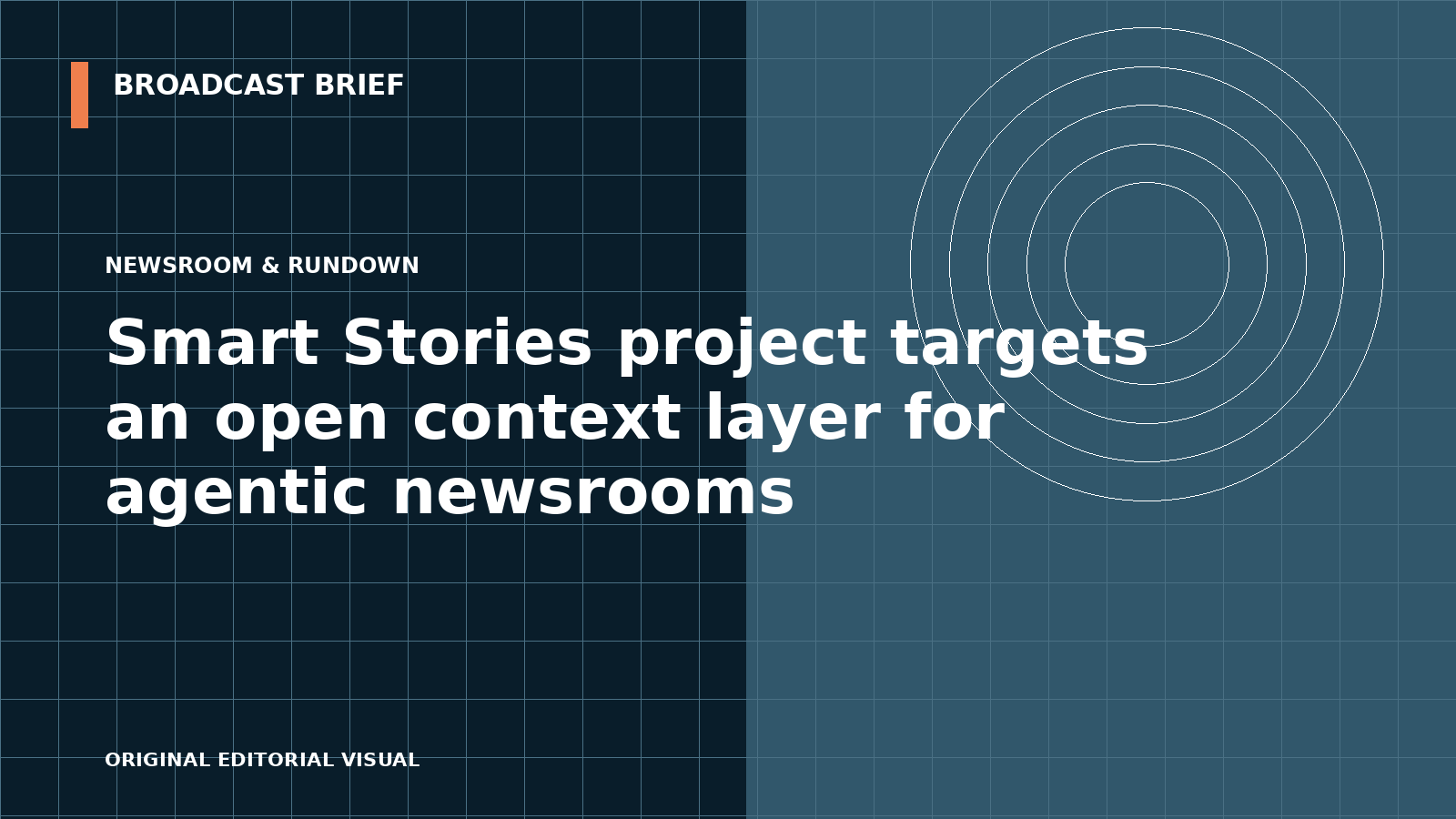Editorial illustration for Smart Stories project targets an open context layer for agentic newsrooms