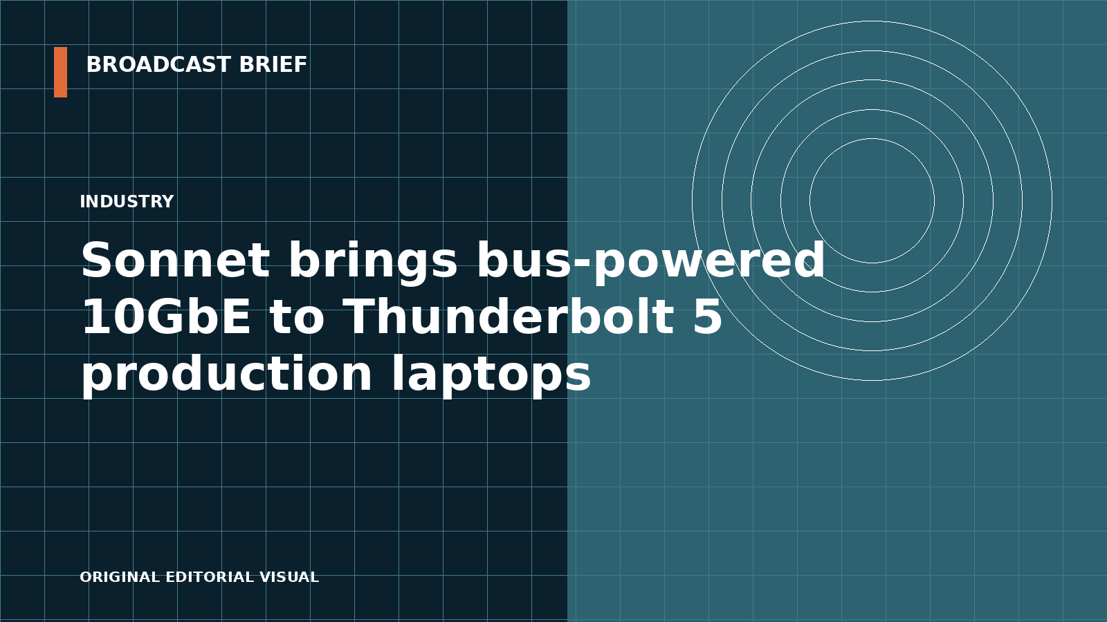 Editorial illustration for Sonnet brings bus-powered 10GbE to Thunderbolt 5 production laptops